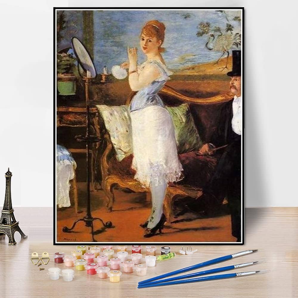 Amazon | 油絵 数字キットによる絵画 塗り絵 大人 手塗り エドゥ